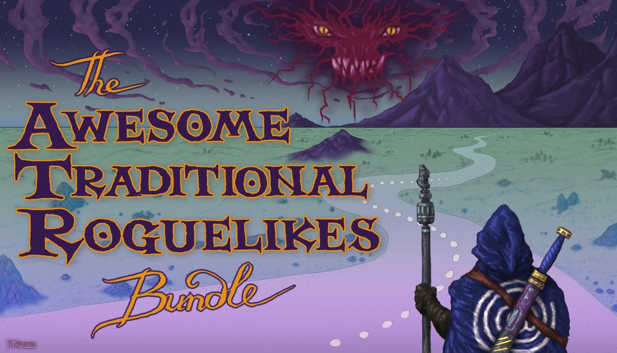 rexorcorum's tweet photo. The Awesome Traditional Roguelikes Bundle artwork via @artstationhq https://t.co/oHSPtD8Pw4 with @TalesOfMajEyal @cavesofqud @Dungeonmans @SolForce &amp; https://t.co/nVdf6WHYql #roguelikes #gameart #steam https://t.co/VZrhAwbwuC