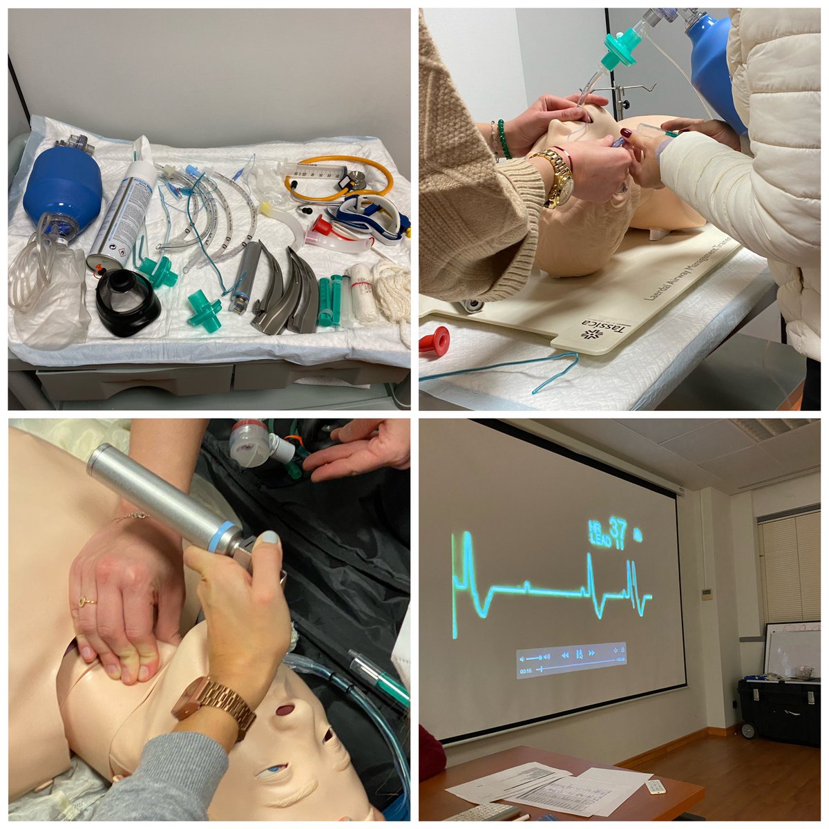DazHerrero's tweet photo. Intenso fin de semana en la 4a edición de nuestro curso #SVA en el #MMUEC de @TASSICA_ -@USPCEU.  #especialidadMUE 
#docencia #FormacionRCP @RakelMerlo @FatimaArenillas @ecardassay @carruch @TASSICA_ @almontarelo https://t.co/JGhHH3xDFR