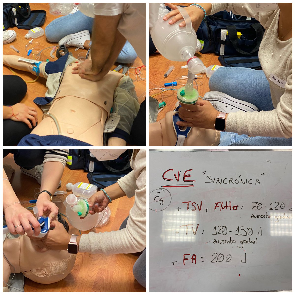 DazHerrero's tweet photo. Intenso fin de semana en la 4a edición de nuestro curso #SVA en el #MMUEC de @TASSICA_ -@USPCEU.  #especialidadMUE 
#docencia #FormacionRCP @RakelMerlo @FatimaArenillas @ecardassay @carruch @TASSICA_ @almontarelo https://t.co/JGhHH3xDFR