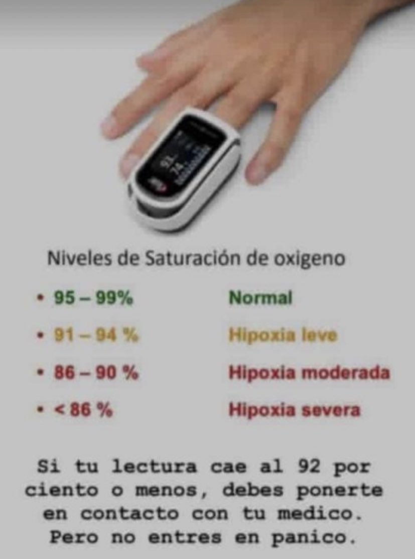 PableOstos's tweet photo. Tenga a la mano esta información, puede ser de utilidad para usted o algún familiar. 

1. Efectos a largo plazo de #COVID19 
2. Cuándo acudir al médico 
3. Qué significa los siguientes resultados de una prueba de #COVID19 
4. Niveles de saturación de oxígeno https://t.co/JqFn5SwDls