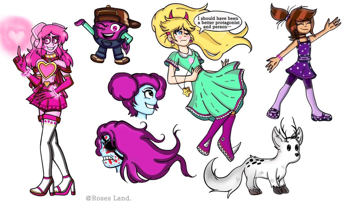 RosesLand5's tweet photo. Digital Sketches ✨

Tags: 

#ArtistOnTwitter #Amphibia #PollyPlantar #TheGhostAndMollyMcGee #MollyMcgee #tgamm #Villainous #MissHeed #ComeandLearnwithPibby #Pibby #Hilda #hildanetflix #StarVsTheForcesOfEvil #StarButterfly #fanart #artwork #myart #drawingart #DigitalArtist https://t.co/bDYothcRGb