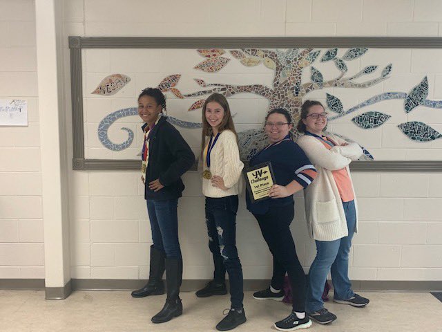 vrichmond15's tweet photo. JV Challenge Results 
Grace Engelhardt: 2nd Math, 1st Social Studies. Lily Peffer: 1st Arts &amp; Humanities, 3rd Written Composition. Malia Reinhart: 2nd Arts &amp; Humanities, Language Arts 2nd. Tatum Sakraida: Science 5th. Team won quick recall and overall. @SimonKenton2 @TheKCSD https://t.co/hnusxP7QIA