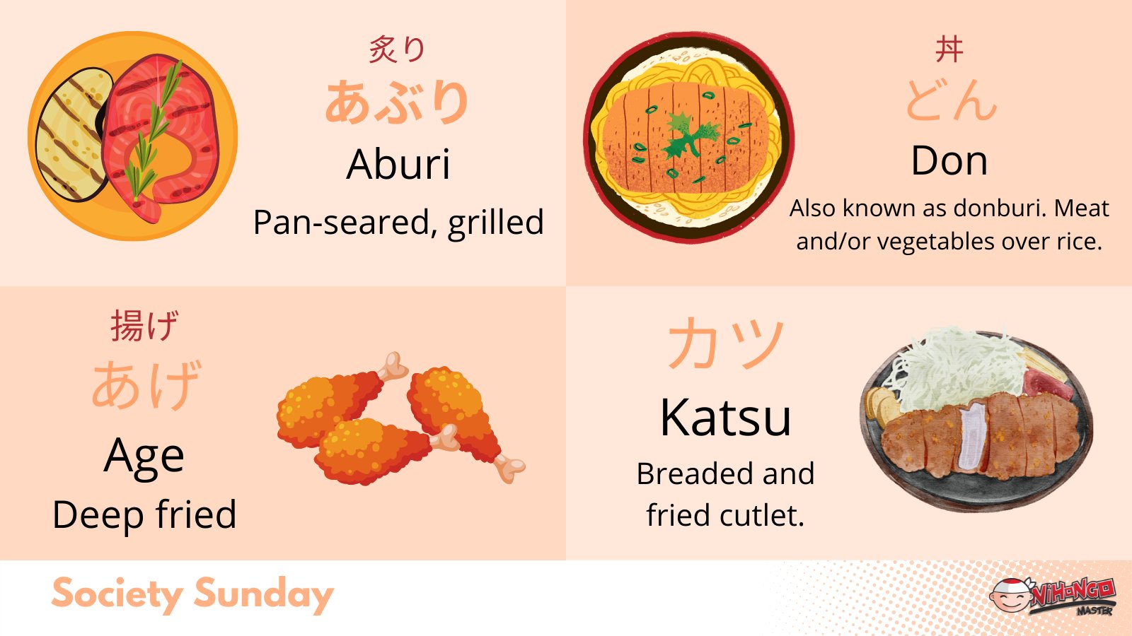 تويتر Nihongo Master على تويتر Every Wondered What The Yaki In Teriyaki Means Or What The Don In Katsudon Or Donburi Is Learn Some Of The Japanese Words Used In Food