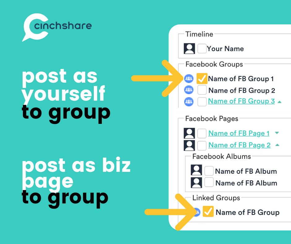 NicksBookIslan1's tweet photo. Love that CinchShare allows me to post as my Business Page to my Group!🙌

Not yet using CinchShare? Get a 30-DAY FREE TRIAL with my link:
https://t.co/p1e7YHhu0t 
Do you post as your profile or business page in your Groups? https://t.co/GU2gUWZcZg