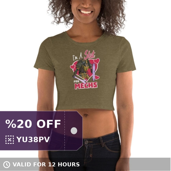 #Swordsfall Twitter Deal of the Day 'I'm A Slut for Mechs' Crop Top selling at $25.00 🤯 ⏩ The Link! bit.ly/3BV5Oka