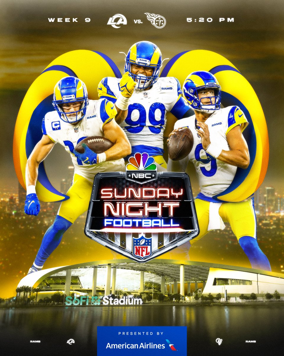RamsNFL's tweet photo. 🚨 THIS IS NOT A DRILL 🚨

RT if you're ready for SNF! https://t.co/YdCEVOw3nL