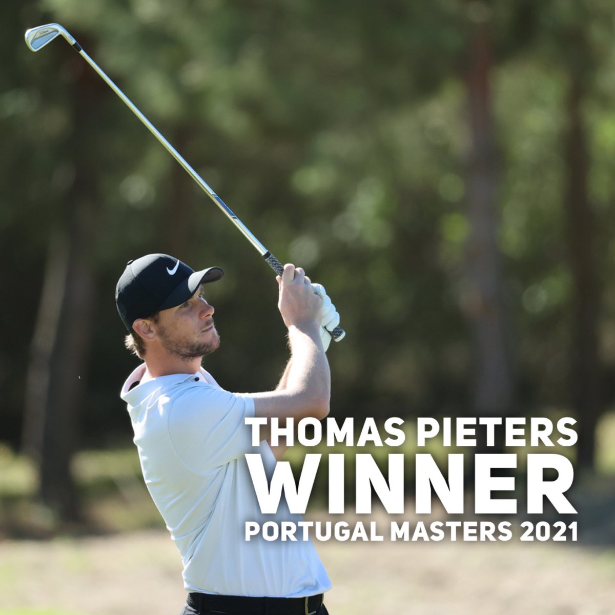 golfvlaanderen's tweet photo. Thomas Pieters wint de Portugal Masters 2021!  
Zijn 5e winst op de European Tour en geplaatst voor de ET Finals in Dubai! 
Proficiat @Thomas_Pieters ! https://t.co/T8lMUrcMKP