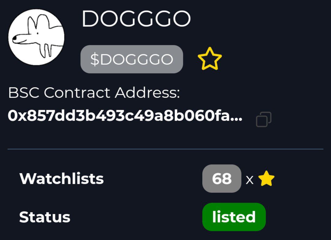 listed on Coinsniper ✅

$DOGGGO #bsc #trollcoin #defi #nft #moon