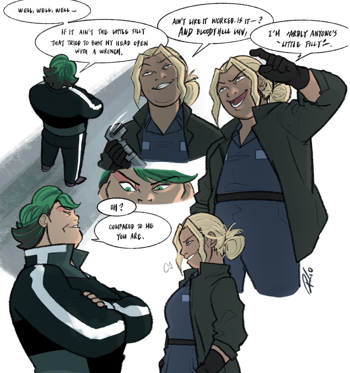 진자 오와아아아악 하면서 그림😭😭💙💚 
beautiful script by @JenKollic 