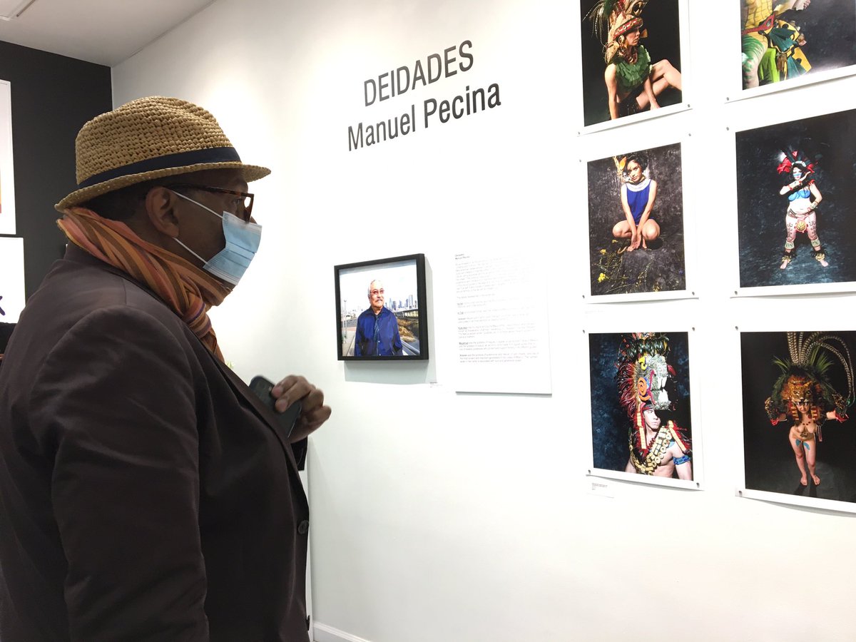ArtLivesHerenyc's tweet photo. Opened last night! ‘Quietus’ &amp; ‘Diedades’ are two exhibitions on life, death, transformation and Mesoamerican dieties featuring @MarneLucas &amp; Latinx artist Manuel Pecina at Kente Royal Gallery #bardoproject #legacy #marnelucas #manuelpecina #latinxartist #harlemartist #NYC https://t.co/CLIOgeNL3g