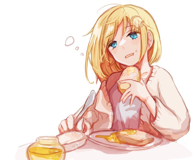 朝ごはんアメ🍞🍯🧈
#ameliaRT #HololiveEN 