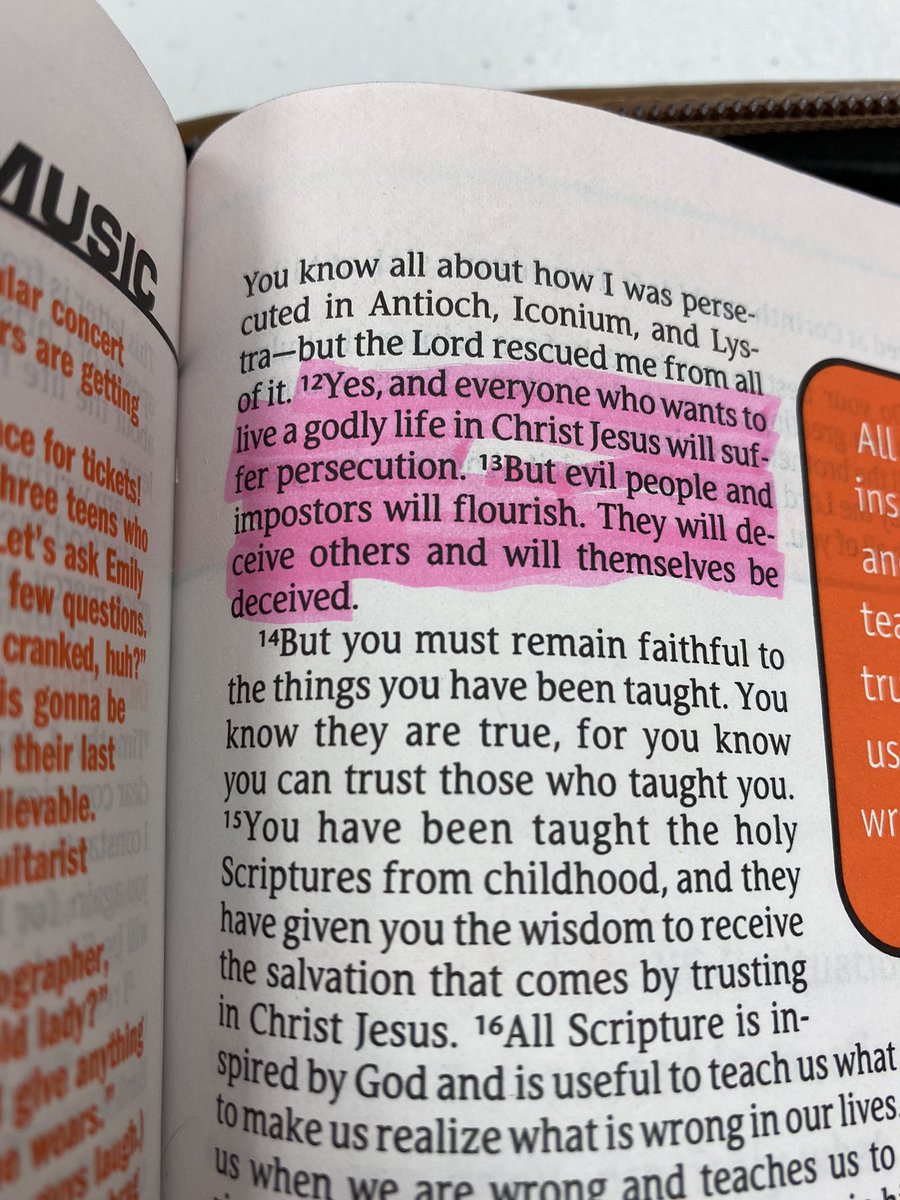 REEDmySlogan's tweet photo. Paul describes in 2 Timothy exactly what is happening today. Man loves evil and hates good. https://t.co/1WOpTmaFUb
