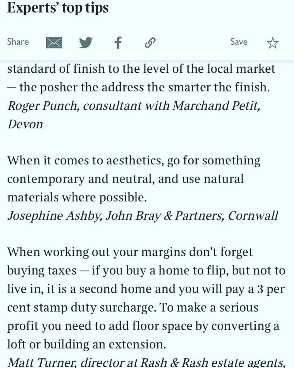 Mentioned in The Sunday Times today talking about “flipping” #property #realestate #n14 #southgate #estateagent