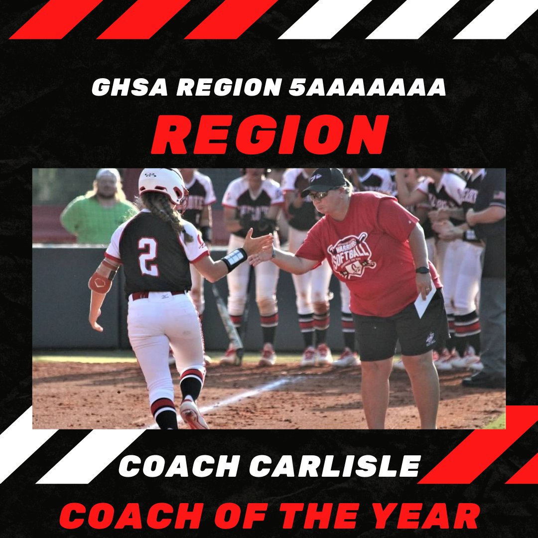 chsfastpitch's tweet photo. Congratulations to Coach Carlisle for Region Coach of the Year honors! https://t.co/UoFAGK3EO4