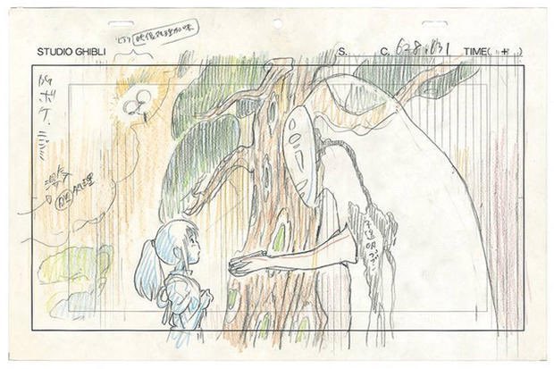 girIsonfiIm's tweet photo. storyboards from spirited away (2001) https://t.co/Cj1SndeMbV
