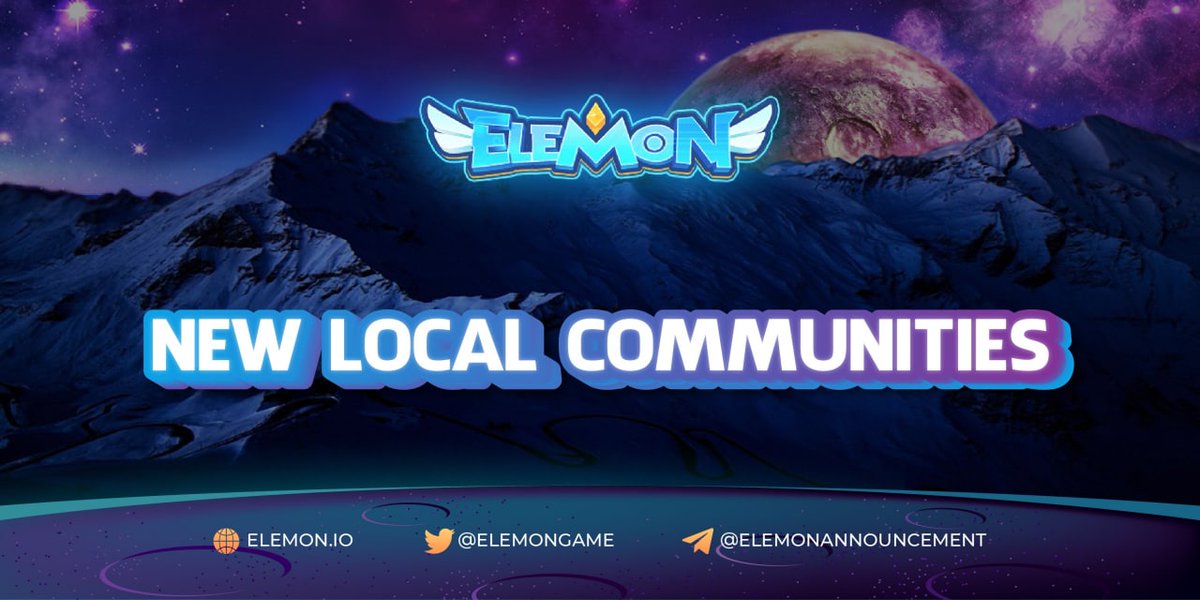 🌟 THE NEXT BEST THING FOR OUR COMMUNITY

📌 Elemon has officially opened two new communities in Russia and India. 

If you need support with native languages, please be a member of our local group:

🇷🇺 Russian: t.me/ElemonRussianO…
🇮🇳 Indian: t.me/ElemonIndianOf…