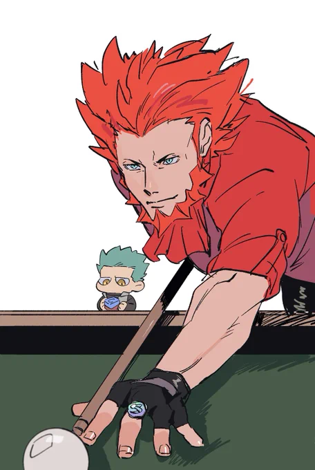 ビリヤード🎱をするフラタ''リさん 