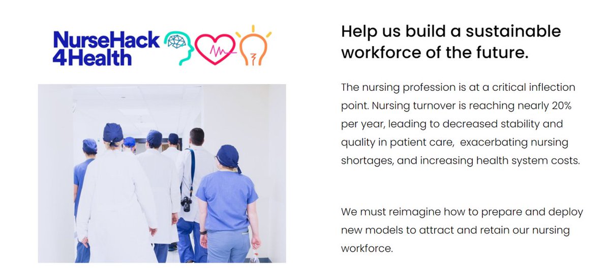 healthythinker's tweet photo. So excited to start hearing amazing pitches at #NurseHack4Health hackathon starting in a few minutes
Grateful to the #nurses & other #healthcare #makers participating in the hackathon w goal to rebuild sustainable #nursing workforce
https://t.co/3HgV5vl3Nf
#QuadAim #wellbeing https://t.co/dCQNKrRNzs