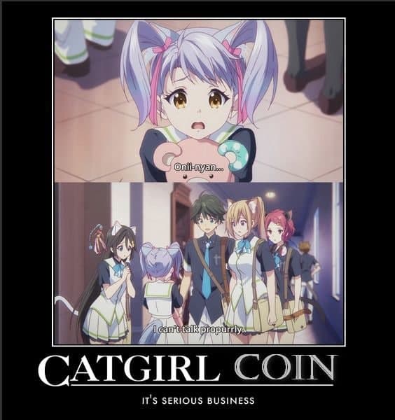 AbundantBlogger's tweet photo. @CoinMarketCap Who doesn't love catgirls #CATGIRLCOIN https://t.co/0wwTzebWcA
