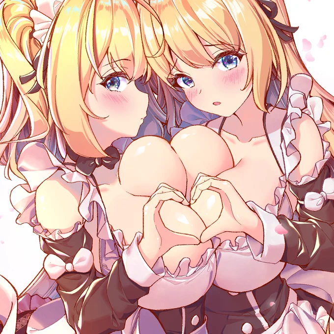 巨乳メイド o(^▽^)o
#いいおっぱいの日 