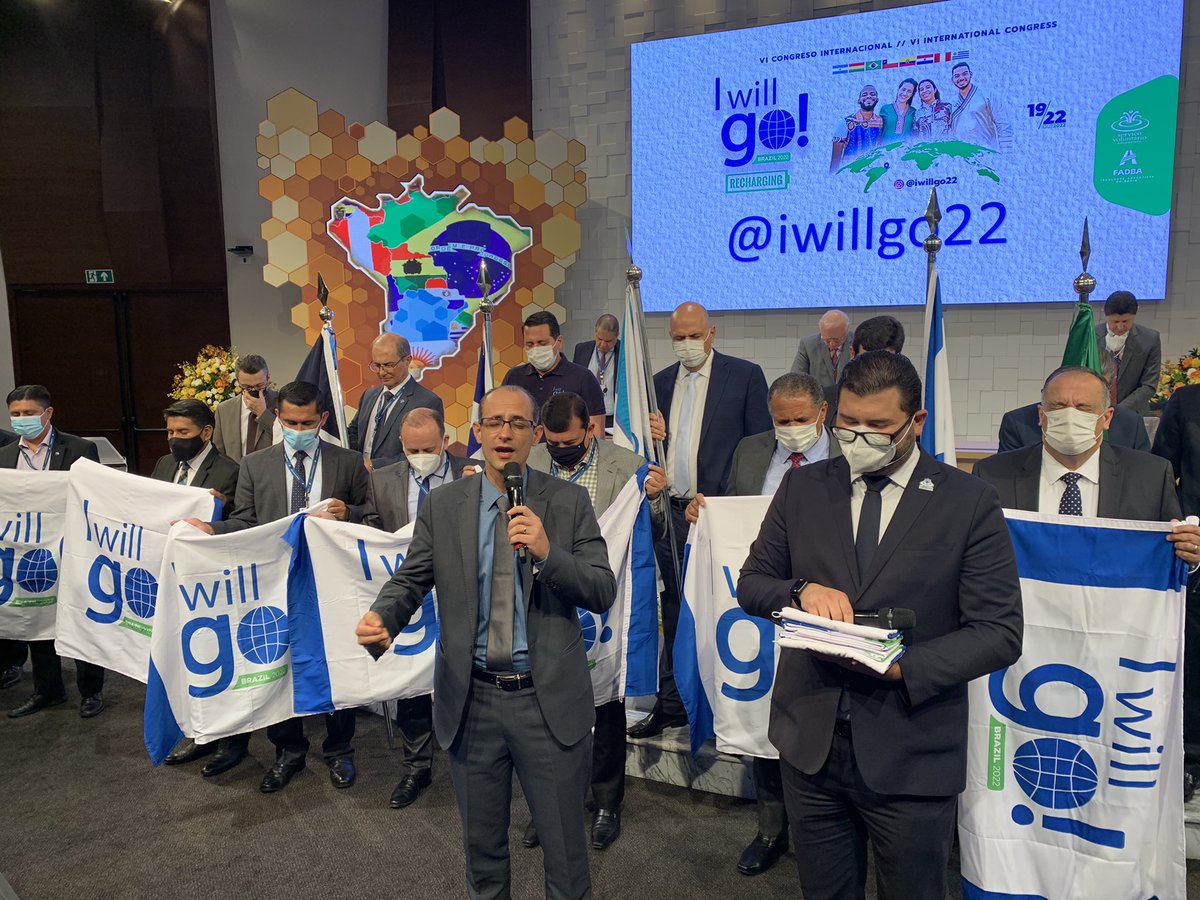 Este é um momento de grande impacto. Lançamos a edição 2022 do grande congresso missionário I Will Go. Será em outubro na Bahia. Esperamos crescer ainda mais no envolvimento de todos, especialmente os jovens.