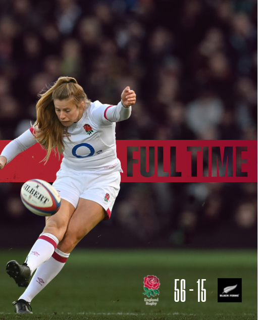 EnglandRugby's tweet photo. Wow. What a display from the #RedRoses 👏

#ENGvNZL https://t.co/h0YxocJ4jL