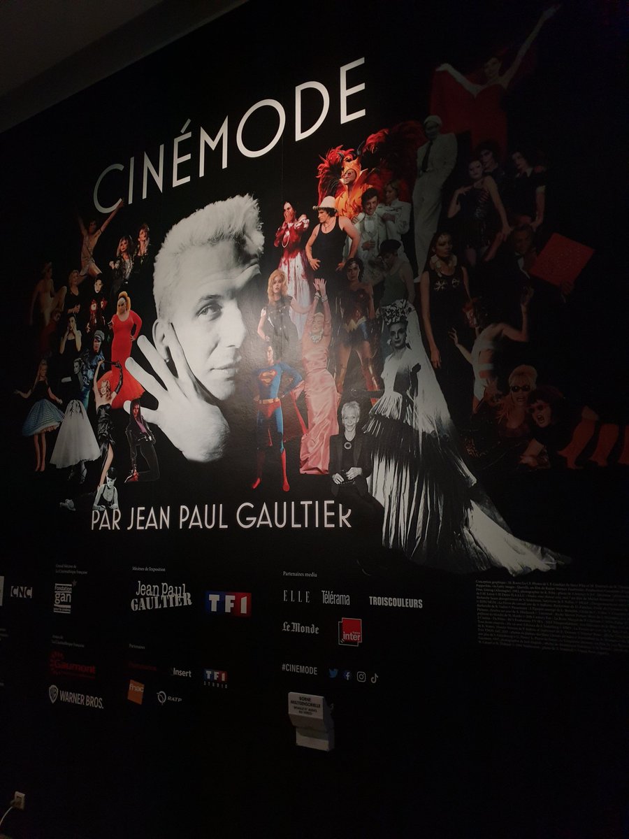csommet's tweet photo. #dimancheexpo Une histoire du #cinema par @JPGaultier : l'expo #cinemode, un #mustsee à la @cinemathequefr en partenariat avec @TF1 📽🧵🪡 https://t.co/cVb94FP7mt