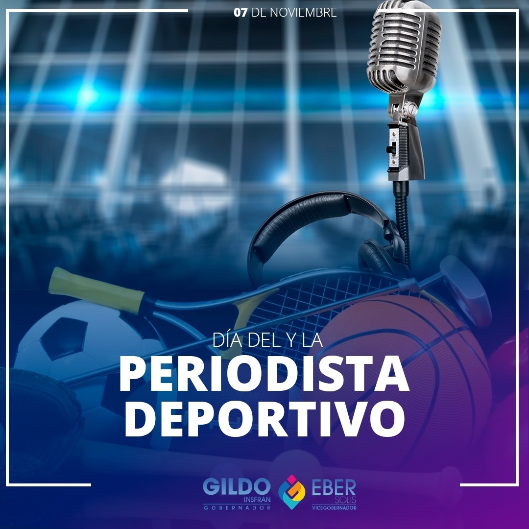 ebersolisfsa's tweet photo. #07DENOV| DÍA DEL PERIODISTA DEPORTIVO⚾🎾🏑🥇🗞️
Cada 7 de noviembre se celebra el Día del y la Periodista Deportivo y también se celebra hoy como homenaje al Canillita.
¡Feliz día! 👏👏👏
#GildoInsfránGobernador
#FrenteDeTodos https://t.co/HVodTUC29P