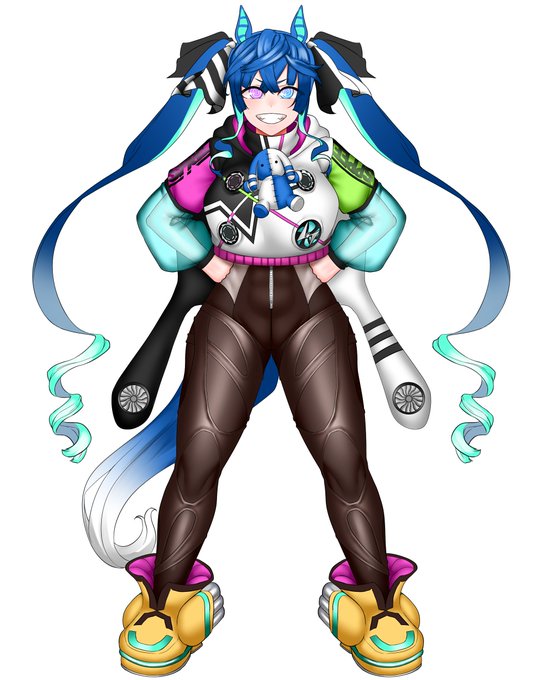 ツインターボ勝負服、高等部ver(妄想)
#ウマ娘 