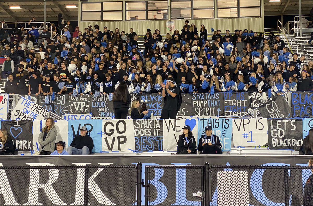 vphsspirit's tweet photo. ALL SEASON LONG!!! On the LONG Road Trips OR at HOME … our BLACK PACK LOVES THIER SCHOOL! #ThisIsVP @StudentSectRep #ocvfans @MAlvarez02 @SteveFryer @ocvarsityguy @mikehuntley63 @ocvarsity @VPHSathletics @OCRegSports @FredNBCLA @VPHSathletics @VPSpartan @OrangeUnifiedCA https://t.co/51UGb1FVYh