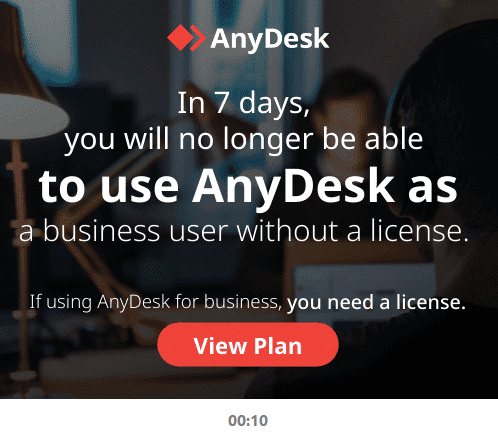 JimBrowning11's tweet photo. It will be interesting to see how scammers react to the latest clamp-down by @anydesk who are now detecting 'commerical' activity (multiple remote connections in a short period of time). Scammers won't be happy! https://t.co/27gVcwYjfF