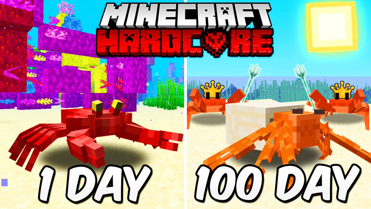 SlowPayz's tweet photo. I Survived 100 Days as a Crab in Hardcore Minecraft... Here's What Happened
https://t.co/YIeo3XVdBD
#100days #minecraft #hardcore #TeamSeas #fundraiser https://t.co/bhi6X9MO12