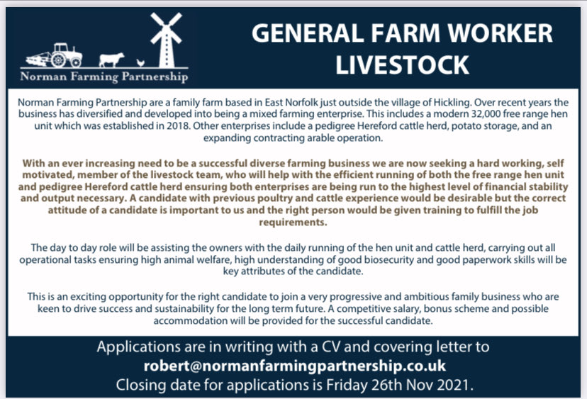 **Job Advert** Retweets appreciated.