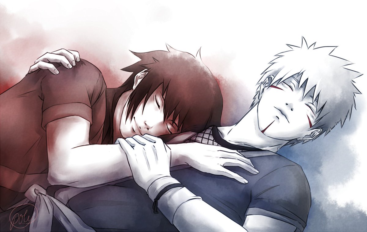 polyartz's tweet photo. Day 7: (after training) Cuddle 
@IzunaWeek 

#izunaweek2021  #Tobiizu #扉イズ https://t.co/CHwELfchi9