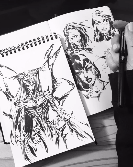 Some old ink sketches #drawing 