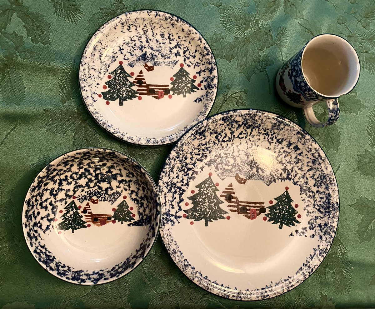 BestHolidayBook's tweet photo. Cabin Snow #Holiday 16 Piece Stoneware #Christmas Dish Set for sale: https://t.co/2FWRgKP16e https://t.co/6IoWoq3IYQ
