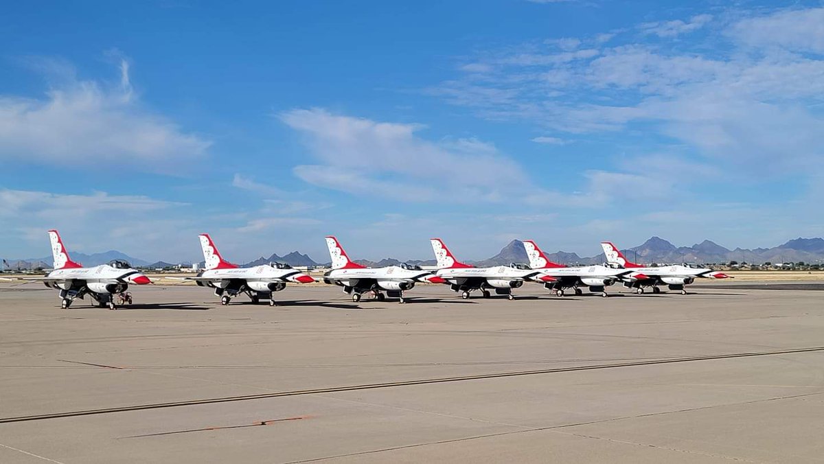 Thunder & Lightning Over Arizona (@thunderlightaz) on Twitter photo It’s a gorgeous morning at <a href="/DMAFB/">Davis-Monthan Air Force Base</a> for today’s final day of <a href="/thunderlightAZ/">Thunder & Lightning Over Arizona</a>. There is a nice breeze and some light clouds making it an air show perfect day! Flying begins at 10:30 and admission is free. Limited premium seating available- purchase through our website or on site! It’s a gorgeous morning at <a href="/DMAFB/">Davis-Monthan Air Force Base</a> for today’s final day of <a href="/thunderlightAZ/">Thunder & Lightning Over Arizona</a>. There is a nice breeze and some light clouds making it an air show perfect day! Flying begins at 10:30 and admission is free. Limited premium seating available- purchase through our website or on site!