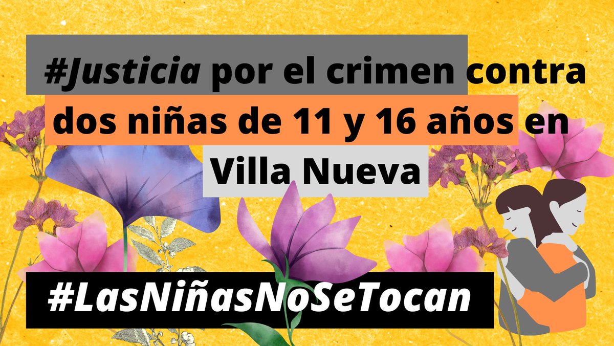 ruda_gt's tweet photo. #NiUnaMenos Manifestamos nuestra consternación e indignación por el asesinato de dos adolescentes, de 13 y 14 años, en el municipio de Villa Nueva. ¡Las niñas no se tocan! ¡Justicia!🕯️

#Violencias 🙅‍♀️ https://t.co/JPrtarMESw