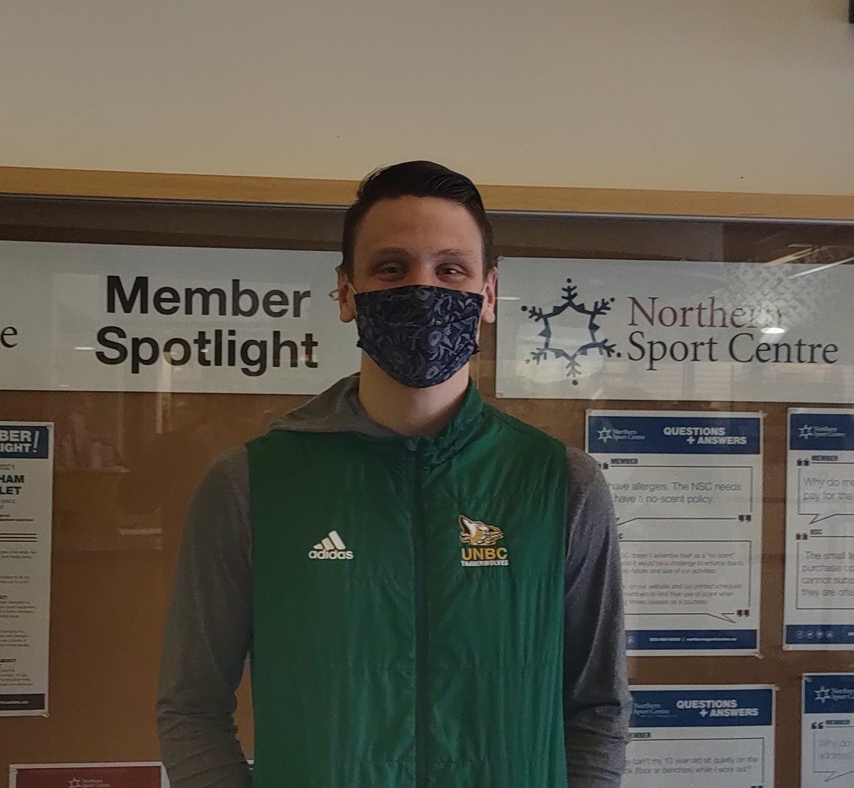 NorthernSport's tweet photo. You know this guy! Congrats to Marcus - November's Member of the Month! His nominator says "Marcus sets the best example when it comes to being a member of the NSC - courteous to all & knows all the gym etiquette!" #MyNSC #BeLikeMarcus #UNBC #CityOfPG https://t.co/rJXH4nP4sh https://t.co/EQulp3laR7