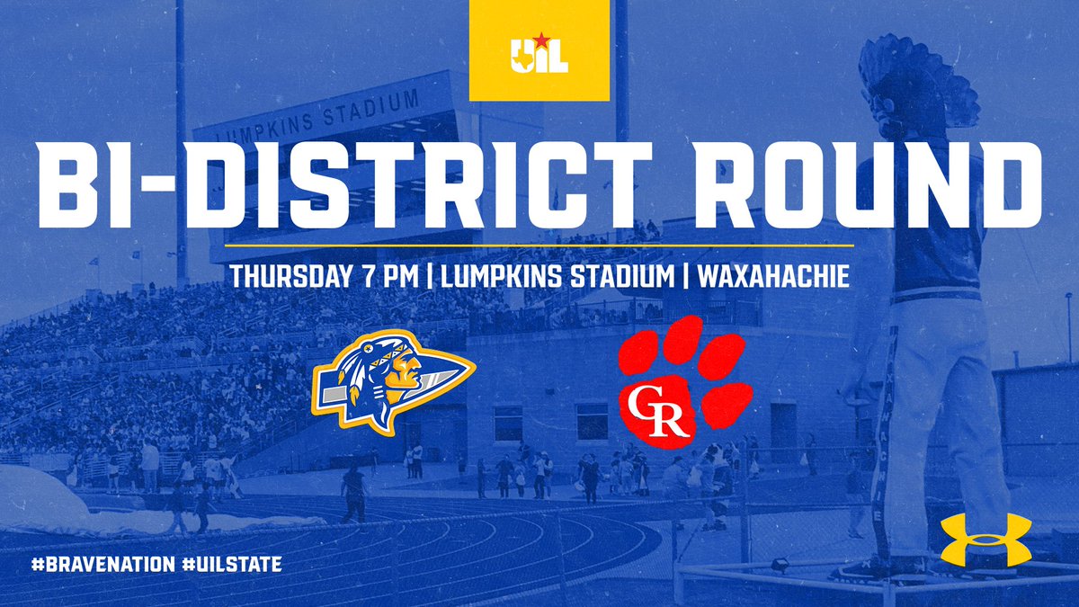 The Class 4A-II state 🏈 playoffs begin this week for the Community Braves!

<a href="/CHSBraveFB/">Community Braves Football</a> gets a rematch with Glen Rose, set for Thursday 7 pm at Lumpkins Stadium in Waxahachie. 

Tickets go on sale Monday 8 am via the link below.
🎟️ cisd.tiny.us/waxtix

#BraveNation #UILState