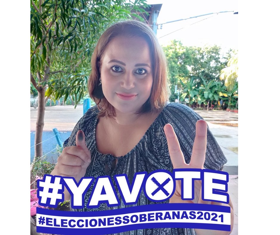marajh1981's tweet photo. Yo #YaVote y en cascada como siempre!!! 
#EleccionesSoberanas2021 
#NicaraguaVota https://t.co/u5XBxcX6CB