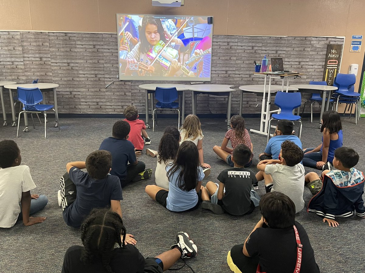 NHBookinBroncos's tweet photo. During Hispanic Heritage Month, I read Ada’s Violin to our 4th and 5th grade students. We watched a 20/20 segment on the Recycled Orchestra and completed the Discovery Ed “Tweet Tweet” strategy to summarize what we learned.  @NEISDLibrary #recycledorchestra @DiscoveryEd https://t.co/8NJr4CQ6Yb