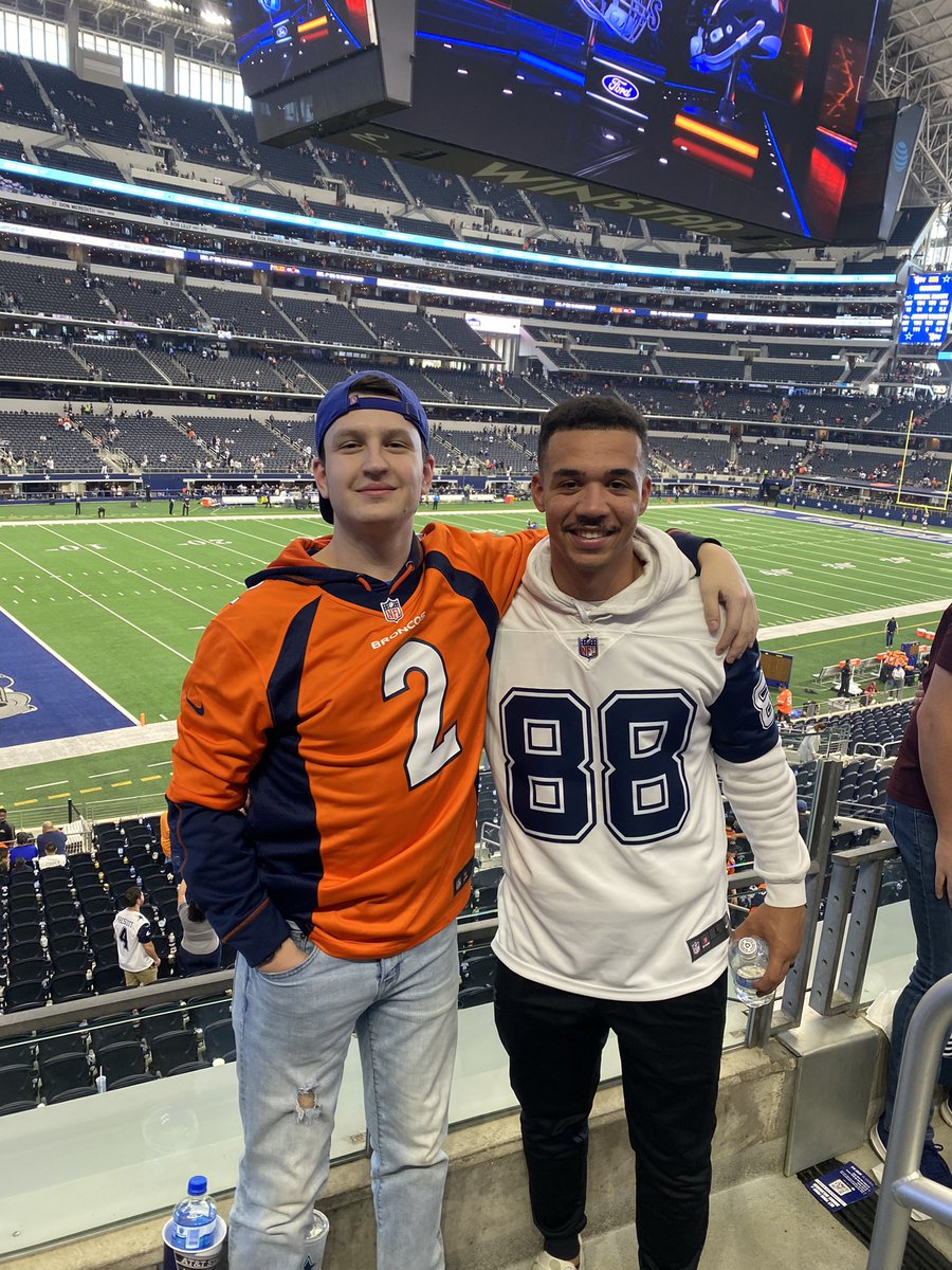 <a href="/Noah_Powell20/">Mr.Powell™</a> and me at the Broncos game. (Definitely wasn’t a Cowboys game based on the score and the fans present) #BroncosCountry