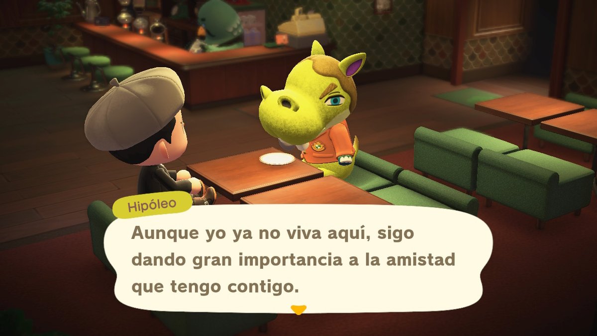 VeranACNH's tweet photo. Hipoleo se acuerda de mi. CHILLO. #AnimalCrossing #ACNH #NintendoSwitch https://t.co/4BgMBuPHSm