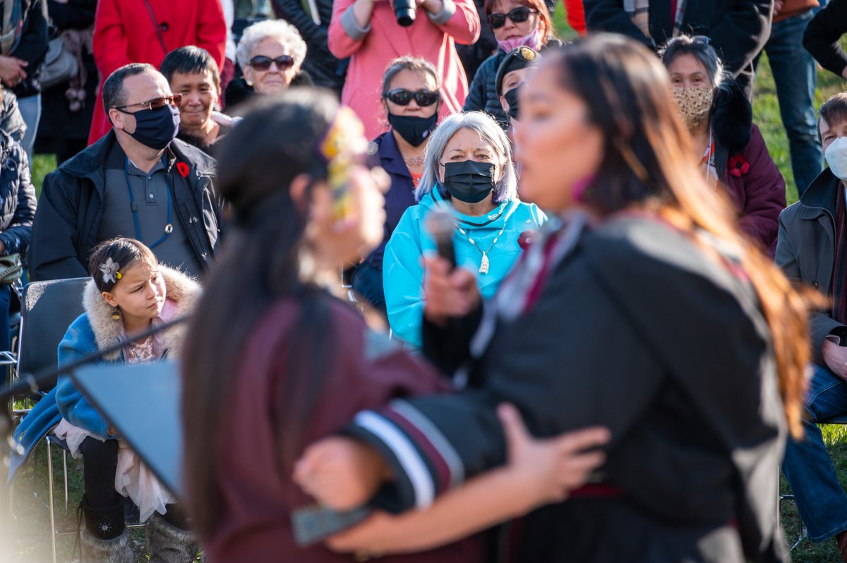 GGCanada's tweet photo. Their Excellencies attended an event to mark #InternationalInuitDay and the renaming of an Ottawa park in memory of the Inuit artist Annie Pootoogook.

This ceremony honoured her life and work, and was a celebration of Inuit culture. https://t.co/OSbtI8zTo3
