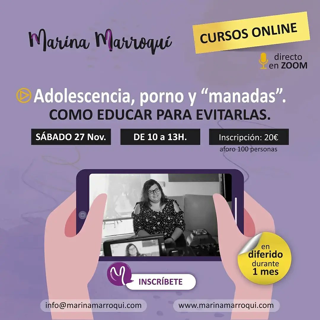Próximos cursos Online en directo y diferido.
+info e inscripción en info@marinamarroqui.com