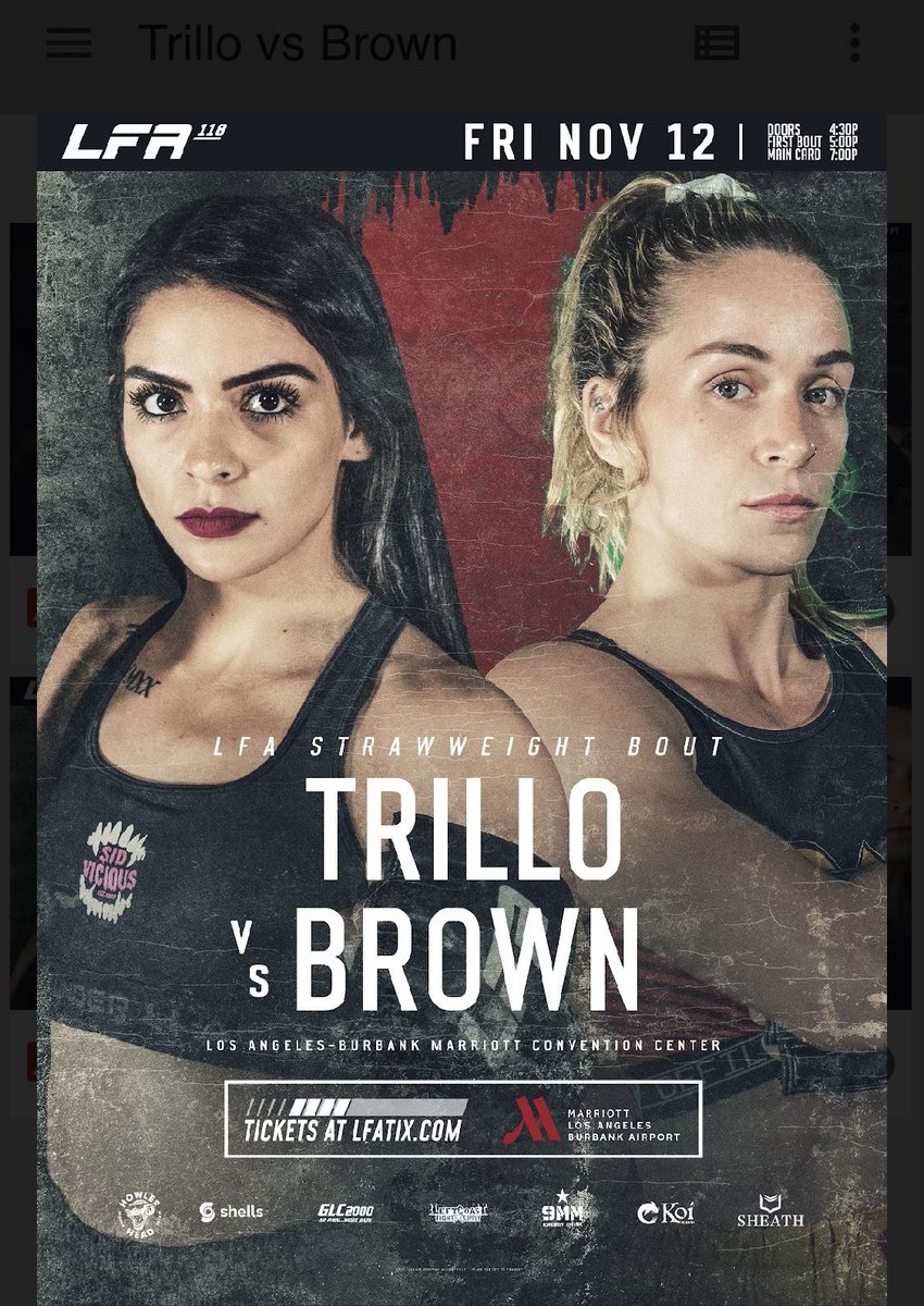damadeferromma's tweet photo. Duelo peso palha anunciado para o #lfa112, entre Alandria Brown (1-0) x Sidney Trillo (1-0) para o dia 12 de novembro https://t.co/vWCNDTYSgF