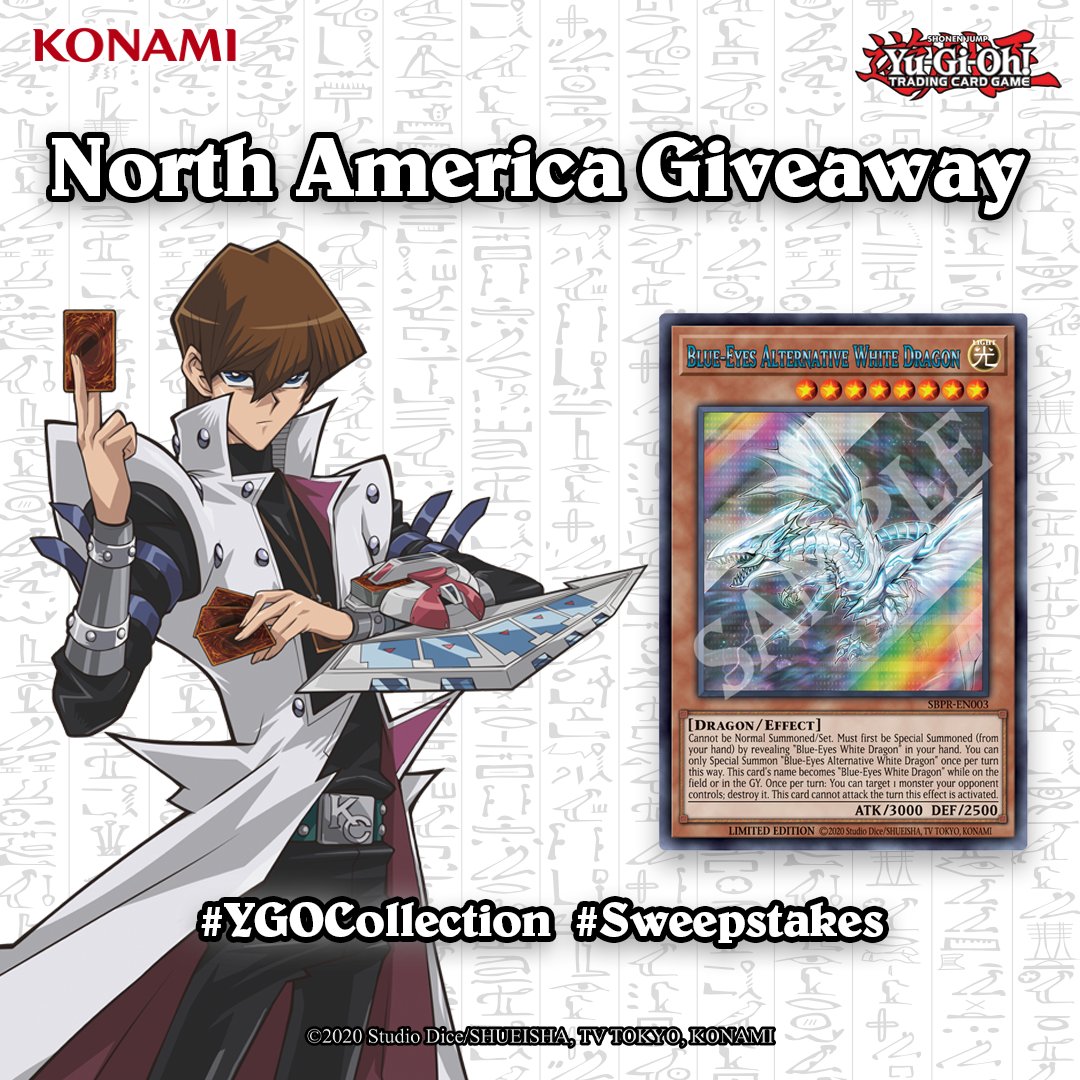 Yu-Gi-Oh! TCG on Twitter: "North America Duelists! Today is the last day to  enter to win this variant version of Blue-Eyes Alternative White Dragon!  Enter by sharing an image of your BEWD