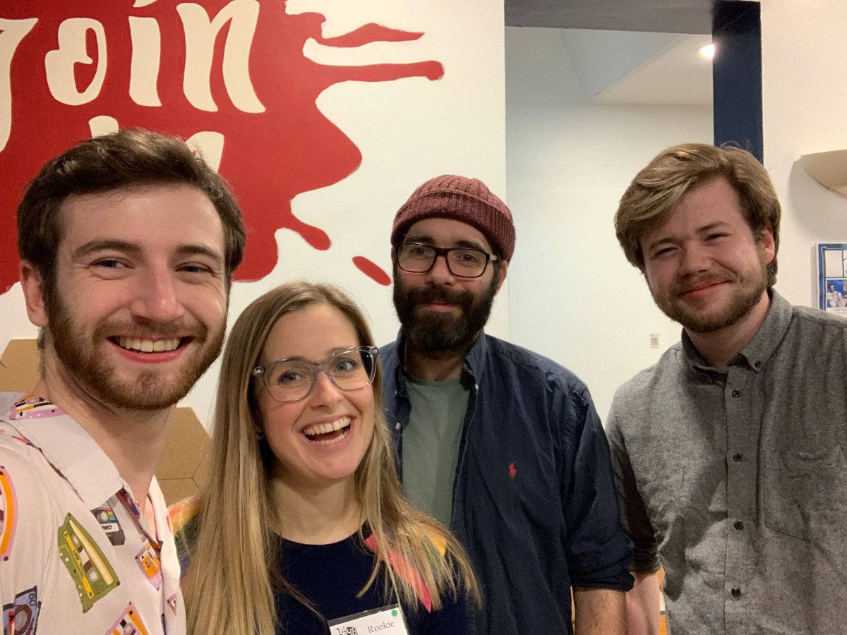 The Nottingham Playhouse crew at 14/48 Theatre Festival this weekend  <a href="/NottmPlayhouse/">Nottingham Playhouse</a> <a href="/1448UK/">14/48 UK</a> <a href="/1448Leicester/">14/48 Leicester</a> So glad you introduced us <a href="/Throup90/">Rob Throup</a> #designer  and thanks for the nomination <a href="/AdamCollins98/">Adam Collins</a> #actor <a href="/TG_Heath/">Tom Heath</a> #writer @WestValstar #director