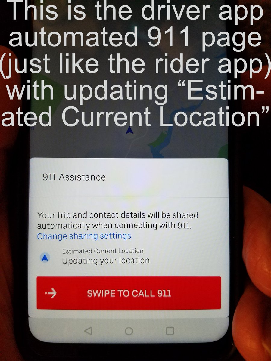 EarthOrb's tweet photo. @NicolleDWallace: Please DO answer this ? Why NOT take advantage of every tool that keeps @Uber riders safe, including the little-known automated 911 feature? https://t.co/HsLQQkct43